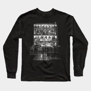 Tokyo Street Monochrome Long Sleeve T-Shirt